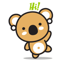 Coral Koala sticker #7109784