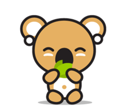 Coral Koala sticker #7109789