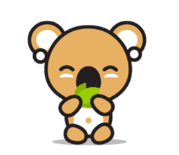 Coral Koala sticker #7109789