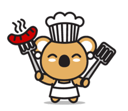 Coral Koala sticker #7109800