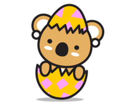 Coral Koala sticker #7109804