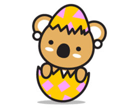 Coral Koala sticker #7109804
