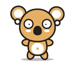 Coral Koala sticker #7109812