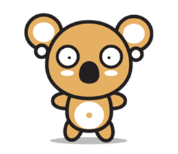 Coral Koala sticker #7109812