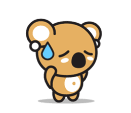 Coral Koala sticker #7109818
