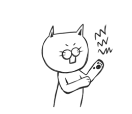 Group talking cat sticker #7109885