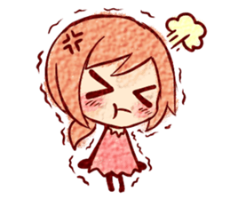 Emoticons girl Sticker sticker #7111901