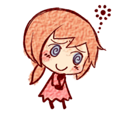 Emoticons girl Sticker sticker #7111912