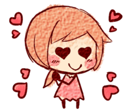 Emoticons girl Sticker sticker #7111927