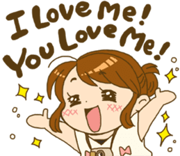 Japanese girl MYTY lives happily sticker #7112847