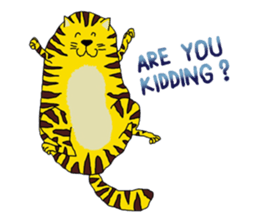 Cat around the clock. sticker #7112928