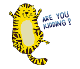 Cat around the clock. sticker #7112928