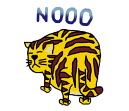 Cat around the clock. sticker #7112935