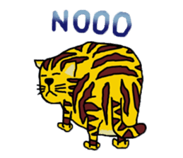 Cat around the clock. sticker #7112935