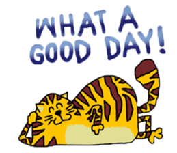 Cat around the clock. sticker #7112936