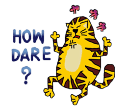 Cat around the clock. sticker #7112942