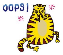 Cat around the clock. sticker #7112943