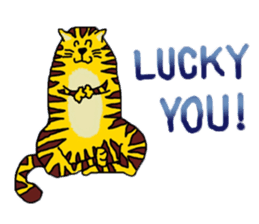 Cat around the clock. sticker #7112948