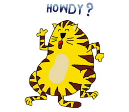 Cat around the clock. sticker #7112949