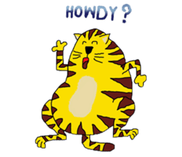 Cat around the clock. sticker #7112949