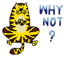 Cat around the clock. sticker #7112950