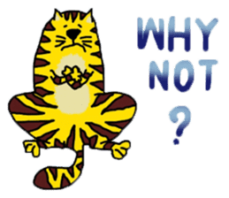 Cat around the clock. sticker #7112950