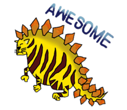 Cat around the clock. sticker #7112952