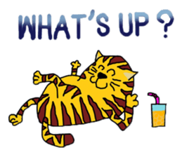 Cat around the clock. sticker #7112953