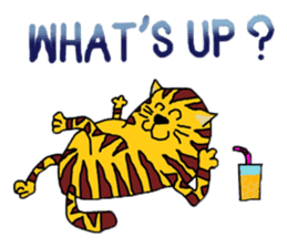 Cat around the clock. sticker #7112953