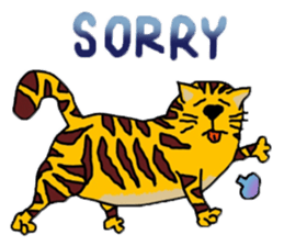 Cat around the clock. sticker #7112954