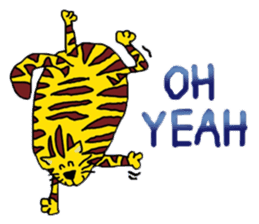 Cat around the clock. sticker #7112955