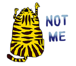 Cat around the clock. sticker #7112959