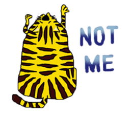 Cat around the clock. sticker #7112959