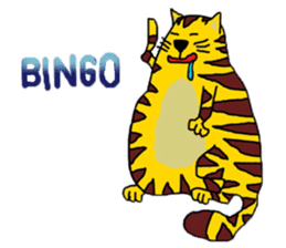 Cat around the clock. sticker #7112962