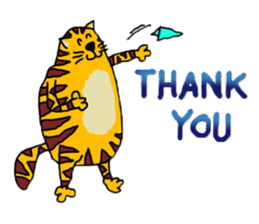 Cat around the clock. sticker #7112965