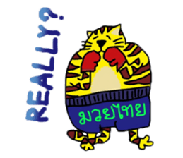 Cat around the clock. sticker #7112966