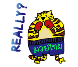 Cat around the clock. sticker #7112966