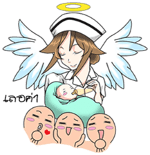 Hard Working Nurse "Ploysri" sticker #7113840