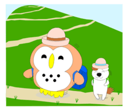 Fuku-chan 7. (owl) sticker #7114234