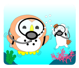 Fuku-chan 7. (owl) sticker #7114245