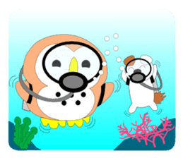 Fuku-chan 7. (owl) sticker #7114245