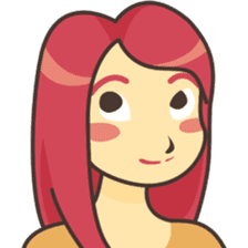 Sweet pink girl sticker #7114248