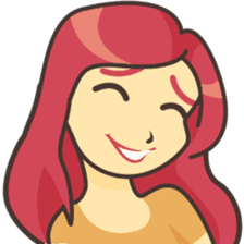 Sweet pink girl sticker #7114251