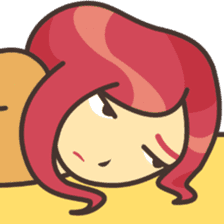 Sweet pink girl sticker #7114253