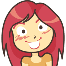 Sweet pink girl sticker #7114255