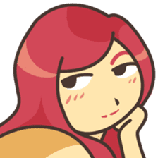 Sweet pink girl sticker #7114258