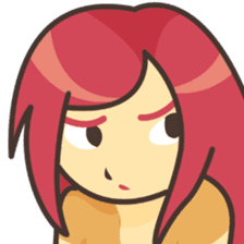 Sweet pink girl sticker #7114261