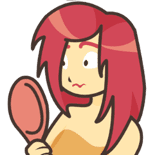 Sweet pink girl sticker #7114263