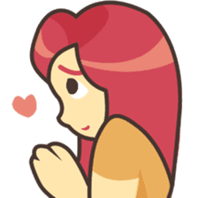 Sweet pink girl sticker #7114264