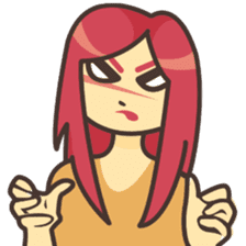 Sweet pink girl sticker #7114266